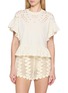 ULLA JOHNSON Marianna Cotton Peplum Top
