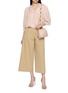 Figure View - Click To Enlarge - ULLA JOHNSON - Sascha Cropped Cotton Twill Pants