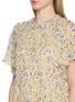  - ULLA JOHNSON - Ryla Floral Print Pleated Ruffle Silk Mini Dress