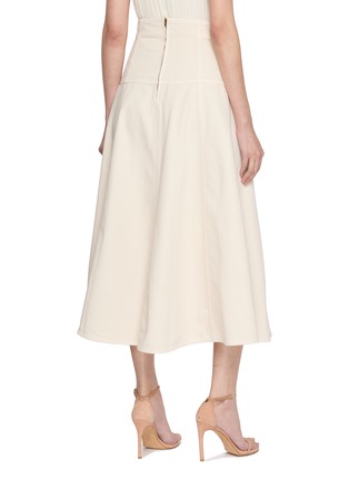 Back View - Click To Enlarge - ULLA JOHNSON - Brigette Cotton Maxi Skirt
