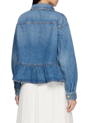 Back View - Click To Enlarge - ULLA JOHNSON - Arquette Medium Wash Denim Jacket