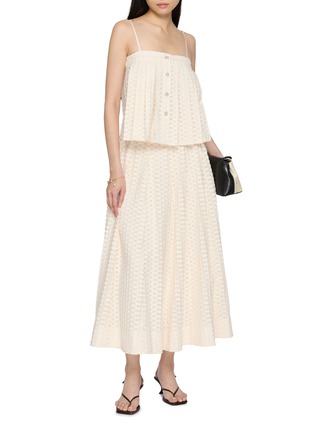 Figure View - Click To Enlarge - THE LAURENT - Lily Textured A-Line Skirt