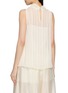 Back View - Click To Enlarge - THE LAURENT - Kelly Sleeveless Draped Sheer Blouse