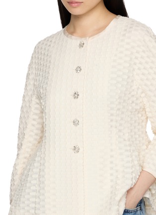  - THE LAURENT - Lily Textured Crystal Button Jacket
