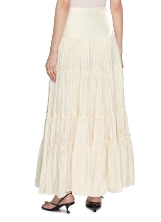 Back View - Click To Enlarge - THE LAURENT - Albi Tiered Sheer Pleated Skirt