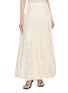 THE LAURENT Albi Tiered Sheer Pleated Skirt