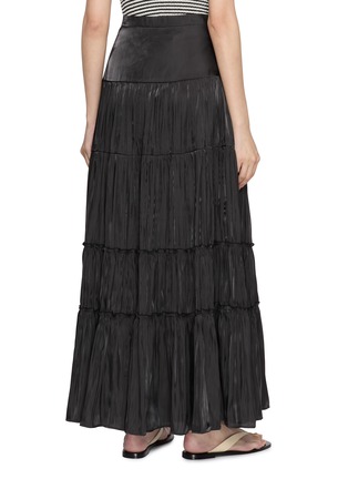 Back View - Click To Enlarge - THE LAURENT - Albi Tiered Sheer Pleated Skirt