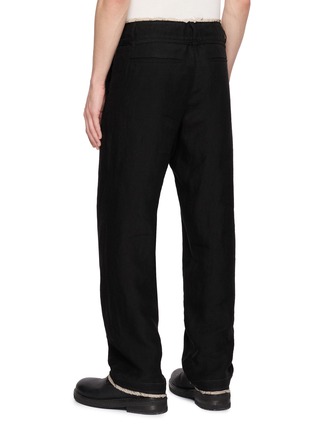 Back View - Click To Enlarge - POST ARCHIVE FACTION - Drifter Single Drawstring Waistband Linen Trousers