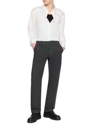 Figure View - Click To Enlarge - POST ARCHIVE FACTION - Trim Detail Cotton Shirt