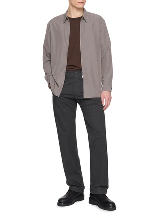 Figure View - Click To Enlarge - POST ARCHIVE FACTION - Long Sleeve Front Zip Shirt