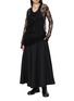 Figure View - Click To Enlarge - MARC LE BIHAN - Ruched Lace Top