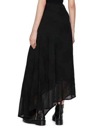 Back View - Click To Enlarge - MARC LE BIHAN - Asymmetrical Sheer Hem Maxi Skirt