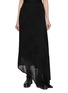 MARC LE BIHAN Asymmetrical Sheer Hem Maxi Skirt