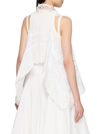 Back View - Click To Enlarge - MARC LE BIHAN - Asymmetrical Lace Vest