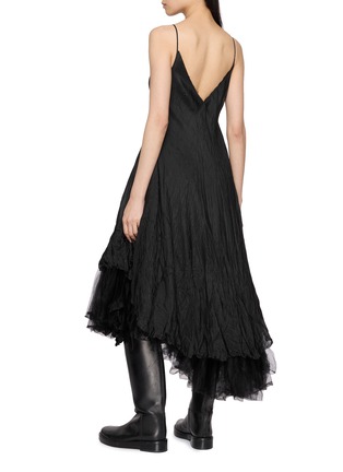 Back View - Click To Enlarge - MARC LE BIHAN - Asymmetrical Tulle Hem Dress