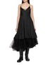 MARC LE BIHAN Asymmetrical Tulle Hem Dress