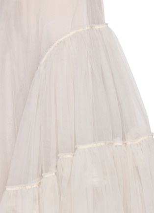  - MARC LE BIHAN - Gathered Side Tulle Maxi Dress