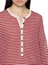  - MO&CO. - Striped Button Up Sweater