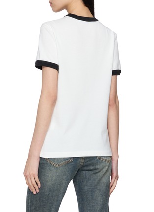 Back View - Click To Enlarge - MO&CO. - Free Rein Printed Cotton T-Shirt
