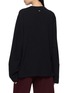 Back View - Click To Enlarge - MO&CO. - Jaime Noir Print Long Sleeve Cotton T-Shirt
