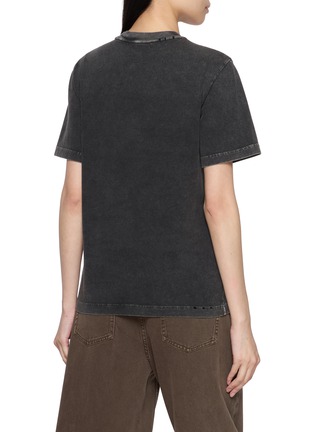 Back View - Click To Enlarge - MO&CO. - Horse Printed Cotton T-Shirt