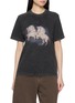 MO&CO. Horse Printed Cotton T-Shirt