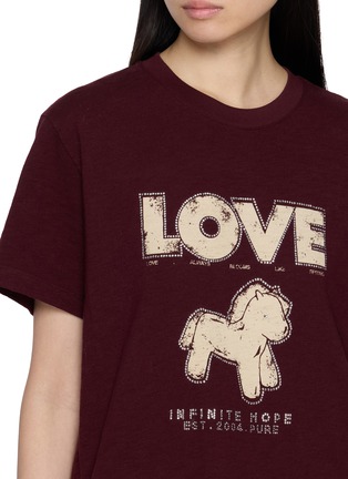  - MO&CO. - Love Horse Printed Cotton T-Shirt