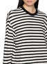  - NOIR - Long Sleeve Striped Crewneck T-Shirt