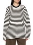 NOIR Long Sleeve Striped Crewneck T-Shirt
