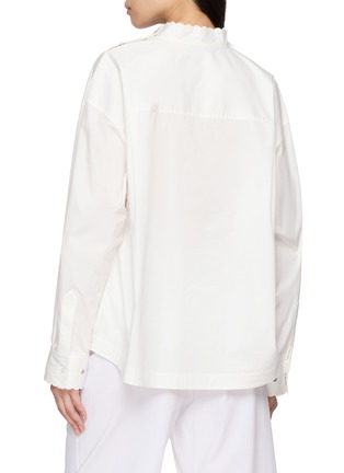 Back View - Click To Enlarge - EDITION - Petal Collar Long Sleeve Top