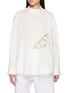EDITION Petal Collar Long Sleeve Top