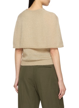 Back View - Click To Enlarge - EDITION - Short Sleeve V-Neck Knit Top