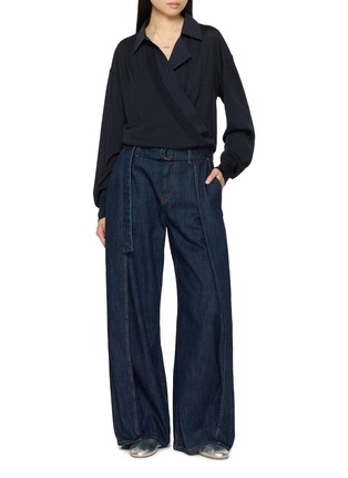 Figure View - Click To Enlarge - EDITION - Layered Wrap Knit Top