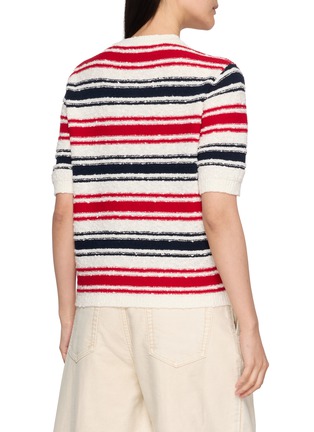 Back View - Click To Enlarge - EDITION - Short Sleeve Striped Top
