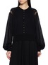 EDITION Sheer Bishop Sleeve Cardigan