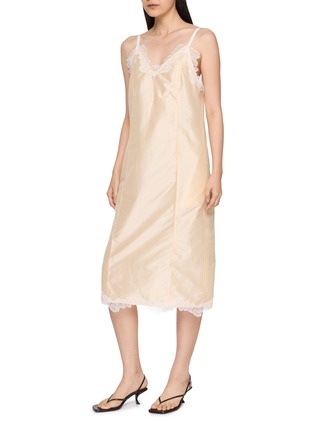 Detail View - Click To Enlarge - EDITION - Two-Piece Lace Silk Dress