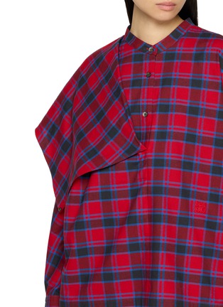  - EDITION - Asymmetrical Plaid Layered Panel Top