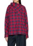 EDITION Asymmetrical Plaid Layered Panel Top