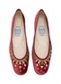 Detail View - Click To Enlarge - EMMA HOPE - Mirror Round Velvet Ballet Flats