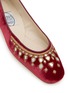 Detail View - Click To Enlarge - EMMA HOPE - Mirror Round Velvet Ballet Flats