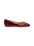 EMMA HOPE Mirror Round Velvet Ballet Flats