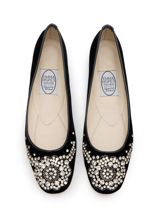 Detail View - Click To Enlarge - EMMA HOPE - Diadema Velvet Ballet Flats