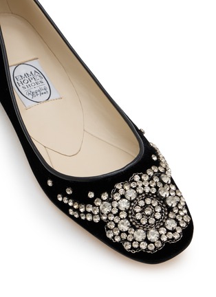 Detail View - Click To Enlarge - EMMA HOPE - Diadema Velvet Ballet Flats