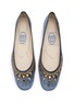 Detail View - Click To Enlarge - EMMA HOPE - Mirror Round Velvet Ballet Flats