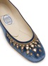 Detail View - Click To Enlarge - EMMA HOPE - Mirror Round Velvet Ballet Flats
