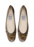 Detail View - Click To Enlarge - EMMA HOPE - English Rosie Velvet Ballet Flats