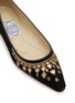 Detail View - Click To Enlarge - EMMA HOPE - Mirror Pointy Velvet Ballet Flats