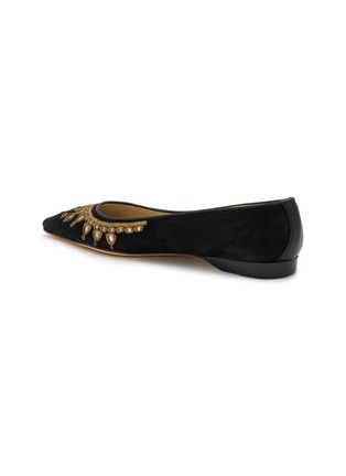  - EMMA HOPE - Mirror Pointy Velvet Ballet Flats
