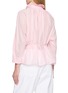 Back View - Click To Enlarge - MERLETTE - Shore Pleated Neck Self Tie Cotton Top