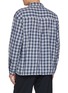Back View - Click To Enlarge - NANAMICA - Palaka Chequered Core Yarn Cotton Blend Shirt